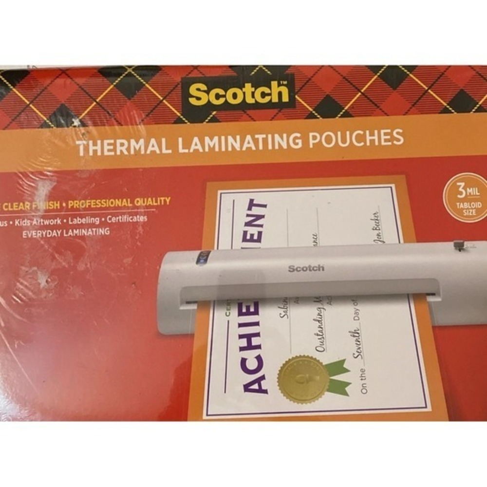 Scotch Thermal Laminating Pouches 25‎ Pouches 11.4x17.4   3677